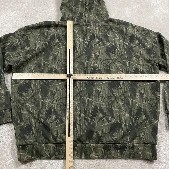 Ford Hoodie Mens 2XL Green Camo Built Ford Tough Pullover Sweatshirt Truck - Picture 5 of 8